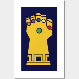 Minimalist Infinity Gauntlet Posters and Art